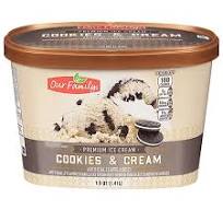 Our Family Cookies and Cream Ice Cream, 1.5 qt