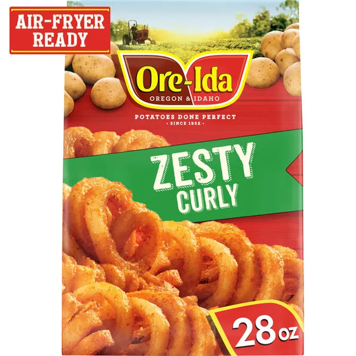 Ore-Ida Zesty Curly French Fried Potatoes, 28 oz