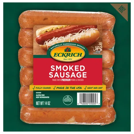 Eckrich Smoked Sausage, Family Pack