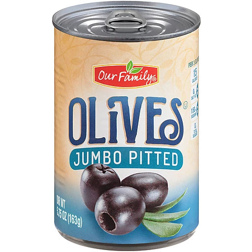 Our Family Jumbo Pitted Olives, 5.75oz