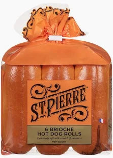 St. Pierre Brioche Hotdog Buns, 6ct