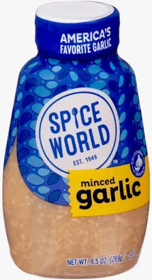 Spice World Minced Garlic, 9.5 oz Squeeze