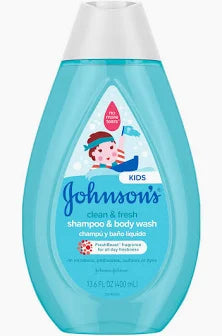 Johnson's Shampoo & Body Wash, Clean & Fresh, 13.6 oz