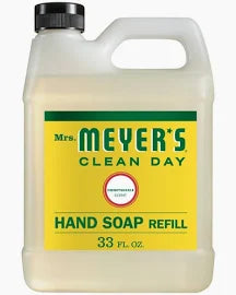 Mrs Meyer's Clean Day Hand Soap Refill, Honeysuckle, 33 oz