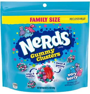 Nerds Gummy Clusters, Very Berry, 18.5 oz