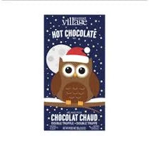 Gourmet du Village Hot Chocolate Mix, Double Truffle Owl, 1.2 oz