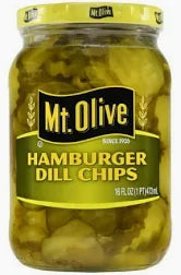 Mt Olive Hamburger Dill Chips, 80oz