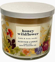 Bath & Body Works 3-Wick Candle, Honey Wildflower, 14.5 oz