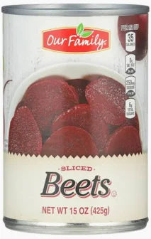 Our Family Sliced Beets, 15oz