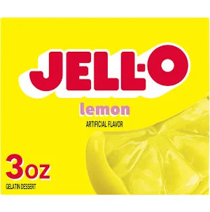 Jell-O, Gelatin Dessert, Lemon Flavor, 3oz