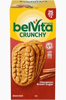 Belvita Breakfast Biscuits, Cinnamon Brown Sugar, 25 ct