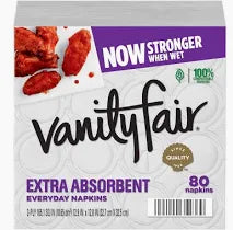 Vanity Fair Extra Absorbent Everyday Napkins, 80 ct