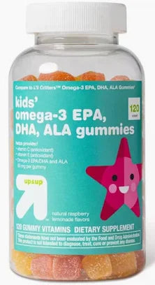 Up & Up Kids' Omega-3 EPA,DHA, ALA Gummies, 120 ct