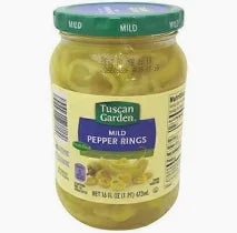 Tuscan Garden Mild Banana Pepper Rings, 16oz