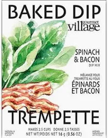 Gourmet du Village Baked Dip Mix, Spinach & Bacon, 0.56 oz