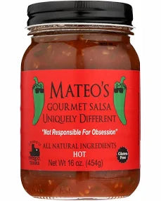 Mateo's Gourmet Salsa, Hot, 16 oz