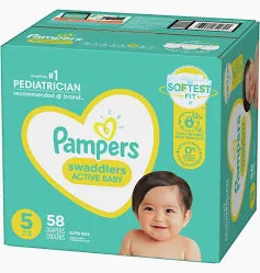 Pampers, Swaddlers, 58ct., Size 5