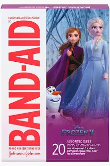 Band-Aid Bandages, Assorted Sizes, Disney Frozen, 20 ct