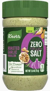 Knorr Roasted Garlic Zero Salt Bouillon, 2.6oz