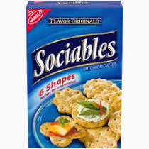 Sociables Baked Savory Crackers, 7.5 oz