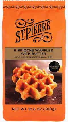 St. Pierre Brioche Waffles, 10 oz, 6 ct