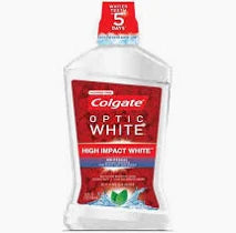 Colgate Mouthwash Optic White, Icy Fresh Mint, 32 oz