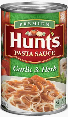 Hunt's Pasta Sauce, Garlic & Herb, 24oz