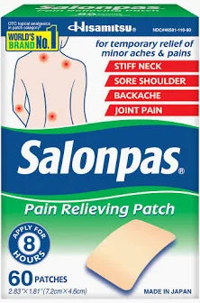 Salonpas Pain Relieving Patch, 60 ct