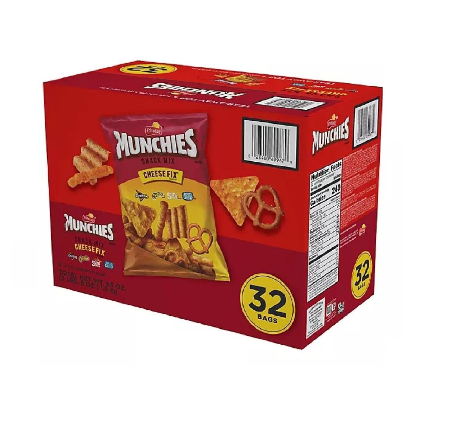 Munchies Snack Mix Cheese Fix, 32 ct