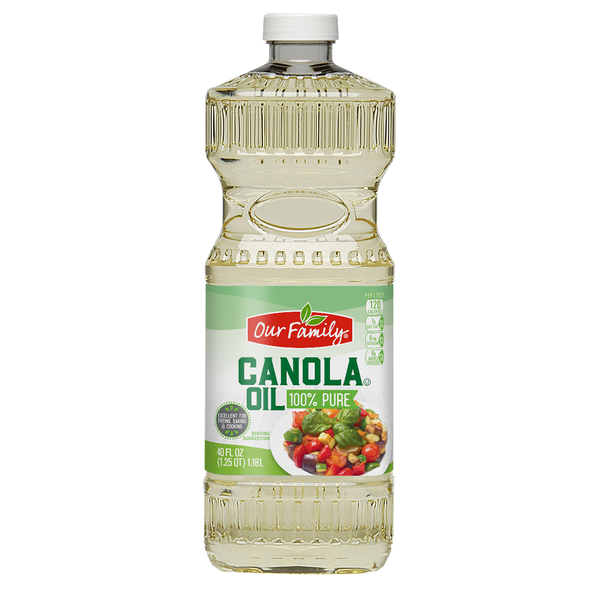 Our Family Canola Oil, 40 oz