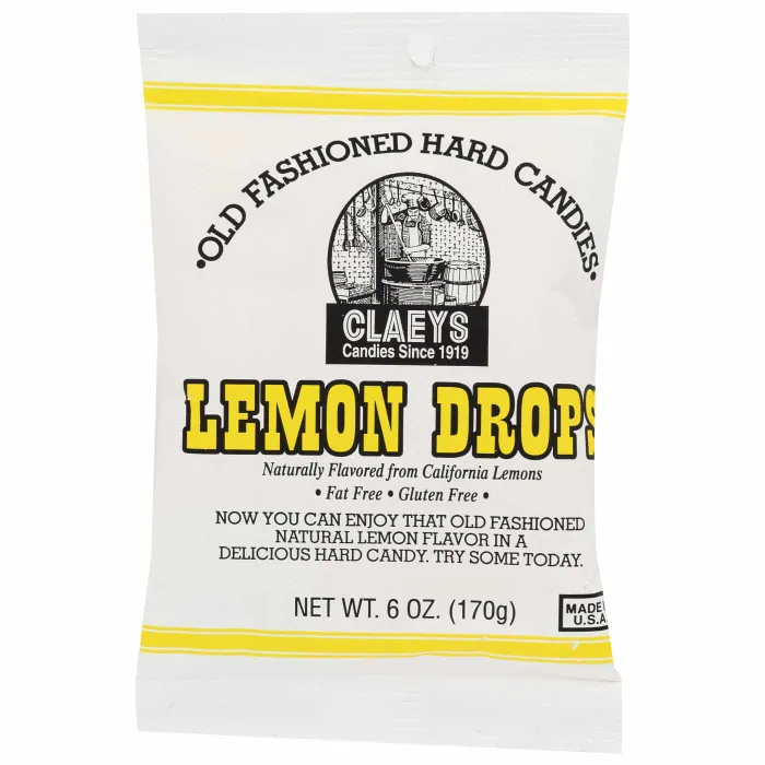 Claeys Old Fashioned Hard Candies, Lemon Drops, 6 oz