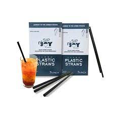 Sip'n Joy Black Sip Straws, 1000 ct