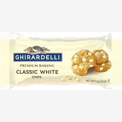 Ghirardelli Baking Chips, Classic White, 11 oz