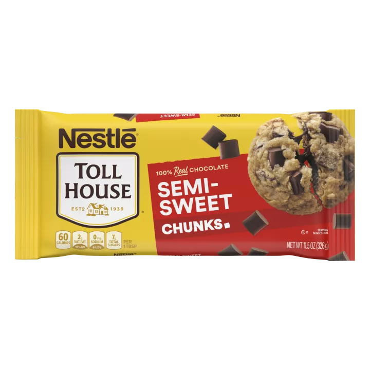 Nestle Chocolate Chunks, Semi Sweet, 11.5 oz