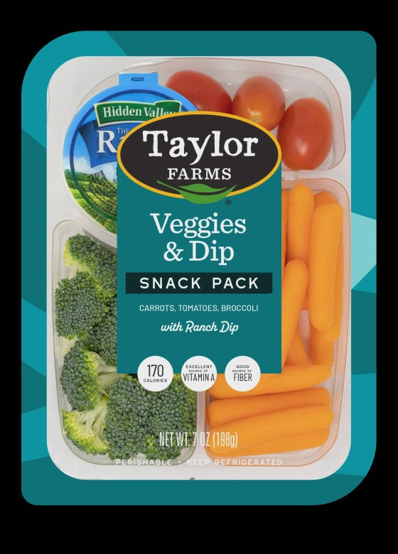 Taylor Farms Veggies & Dip Snack Pack, 7 oz