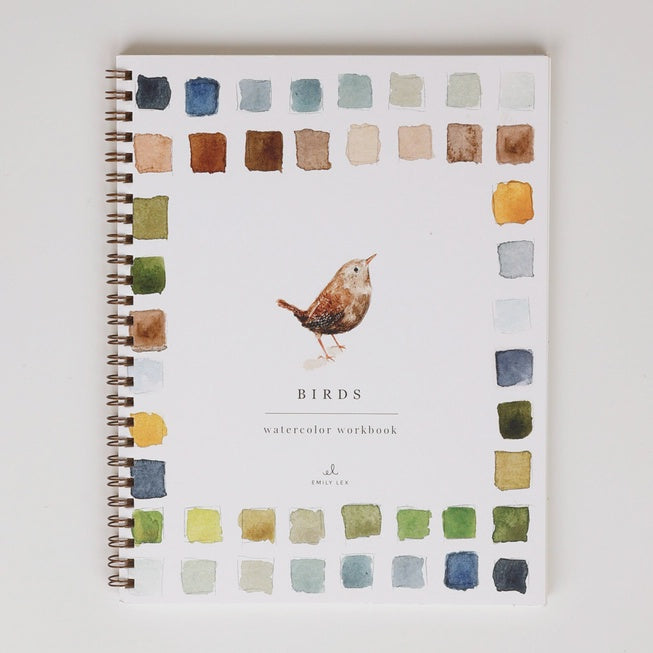 Emily Lex Watercolor Workbook Birds