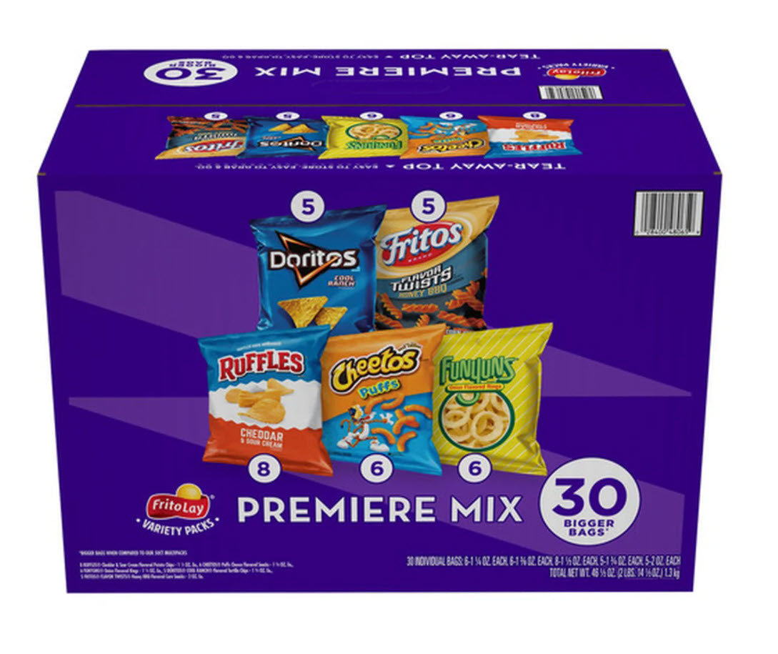 Frito Lay Premiere Mix, 30 ct