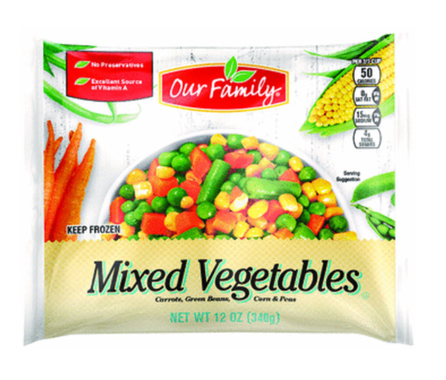 Our Family Frozen Mixed Vegetables, 10 oz