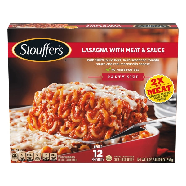 Stouffers Lasagna with Meat & Sauce, 90 oz