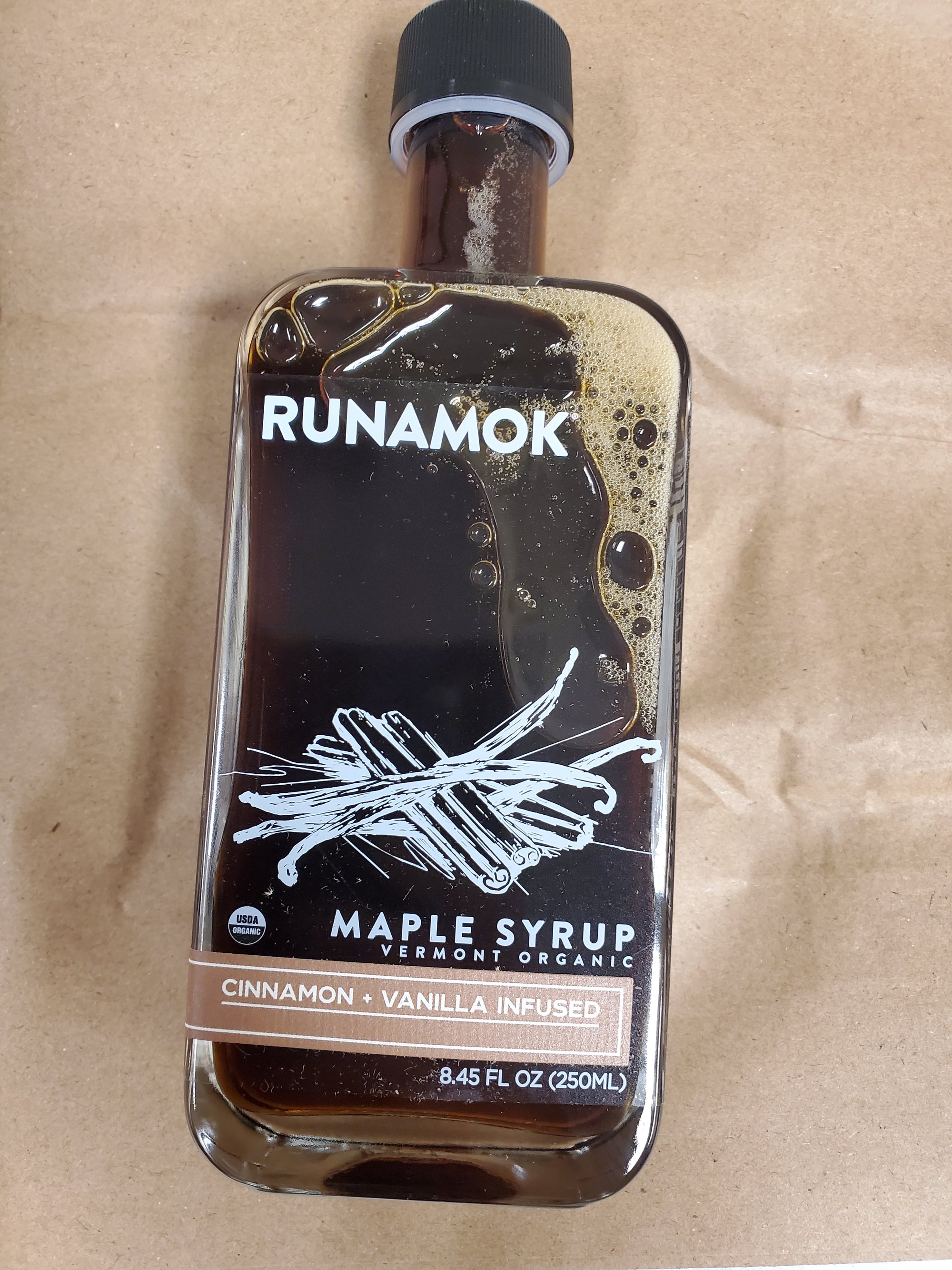 Runamok Maple Syrup, cinnamon & Vanilla Infused, 8.45oz