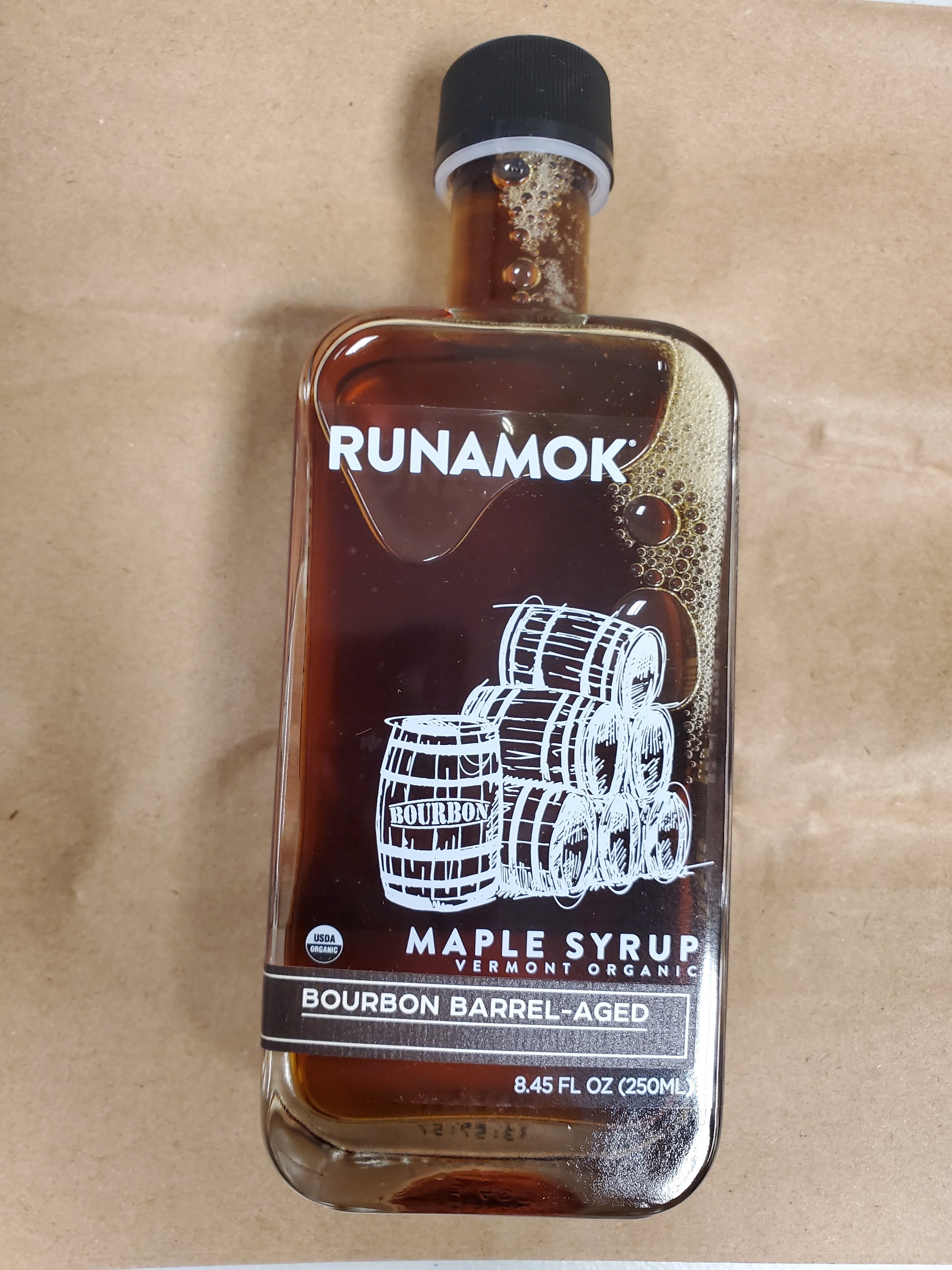 Runamok Maple Syrup, Bourbon Barrel Aged, 8.45oz