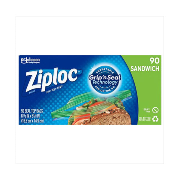 Ziploc Sandwich Bags, 90 ct