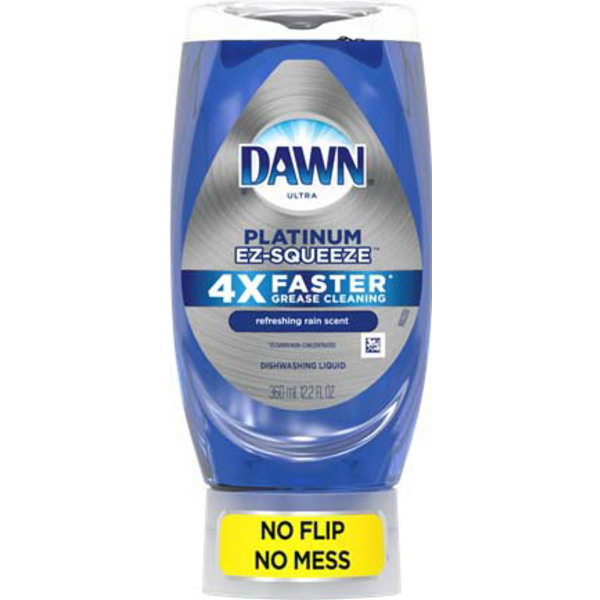 Dawn Ultra Platinum Dish Soap, Refreshing Rain Scent, Ez-Squeeze, 12.2 oz