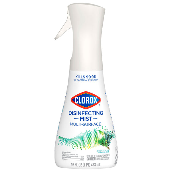 Clorox Disinfecting Mist, Multi-Surface, Eucalyptus Peppermint, 16oz