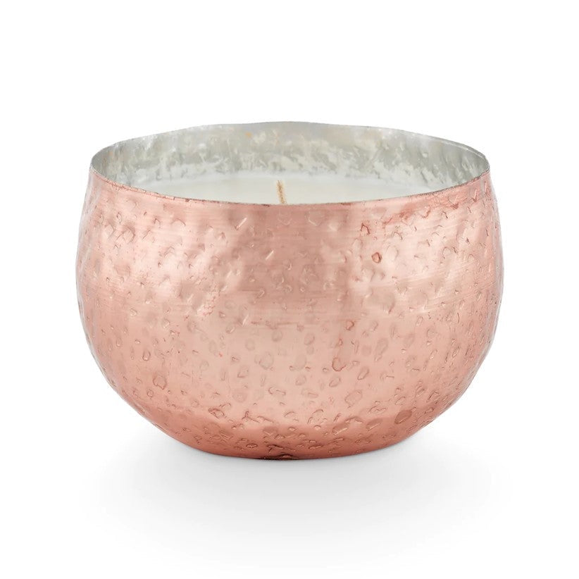 Illume, Woodfire Demi Iced Metal Candle