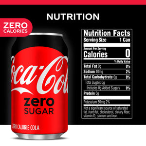 Coke Zero, 12 oz cans, 12 ct