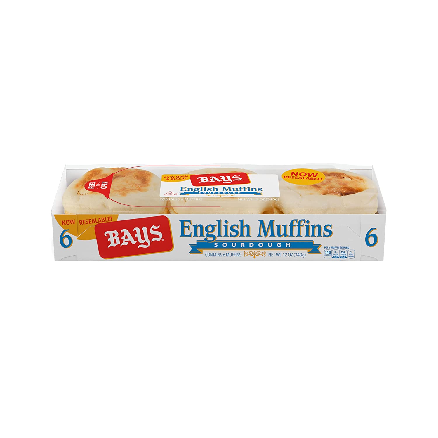 Bays English Muffins, 6 ct