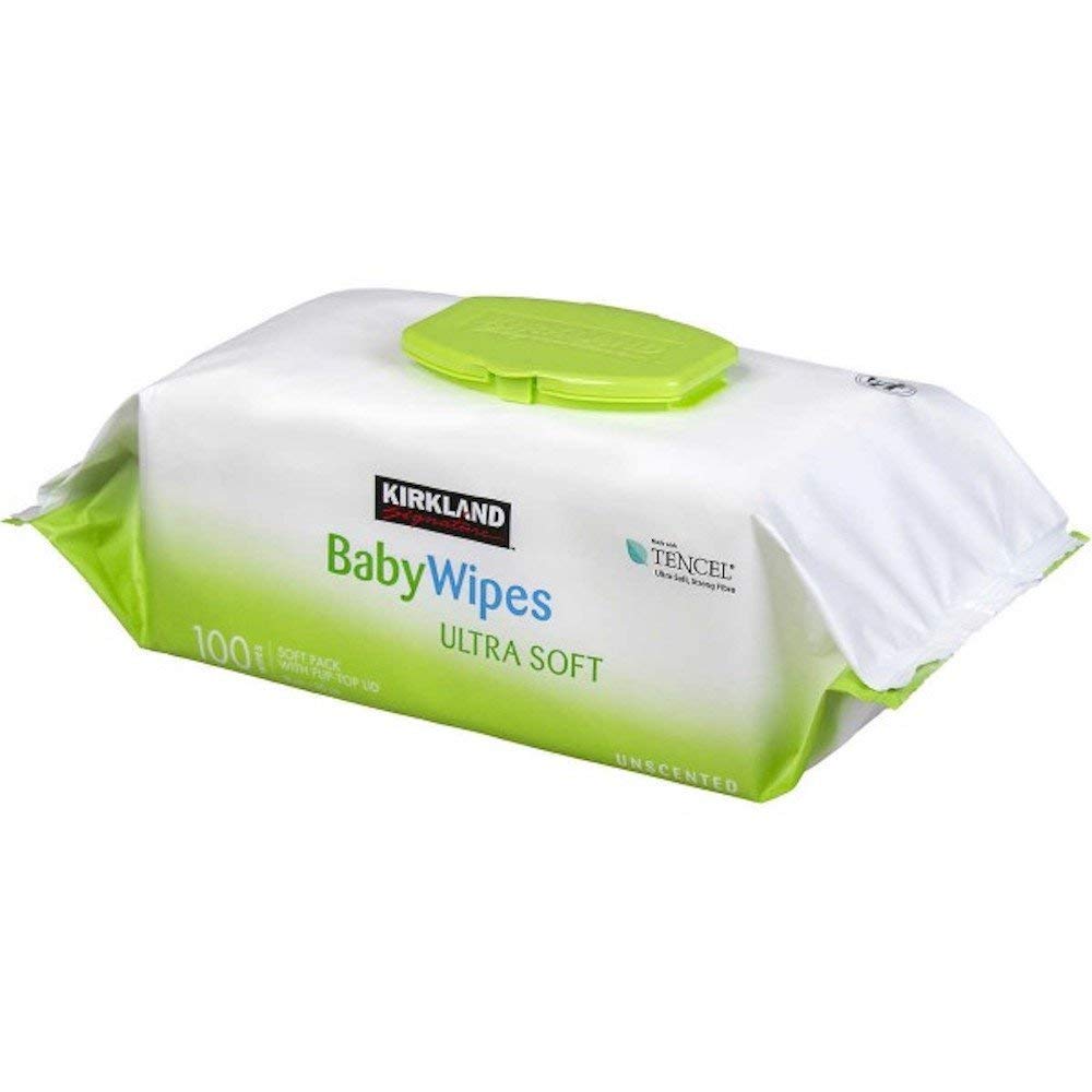 Kirkland Signature Bulk Pack Baby Wipes, 100 ct, 9 packs