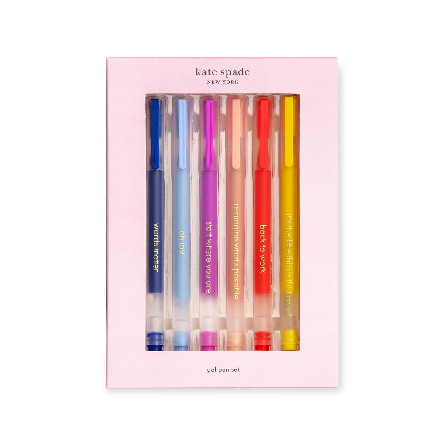 Kate Spade Gel Pen Set, Back to Work, set 6