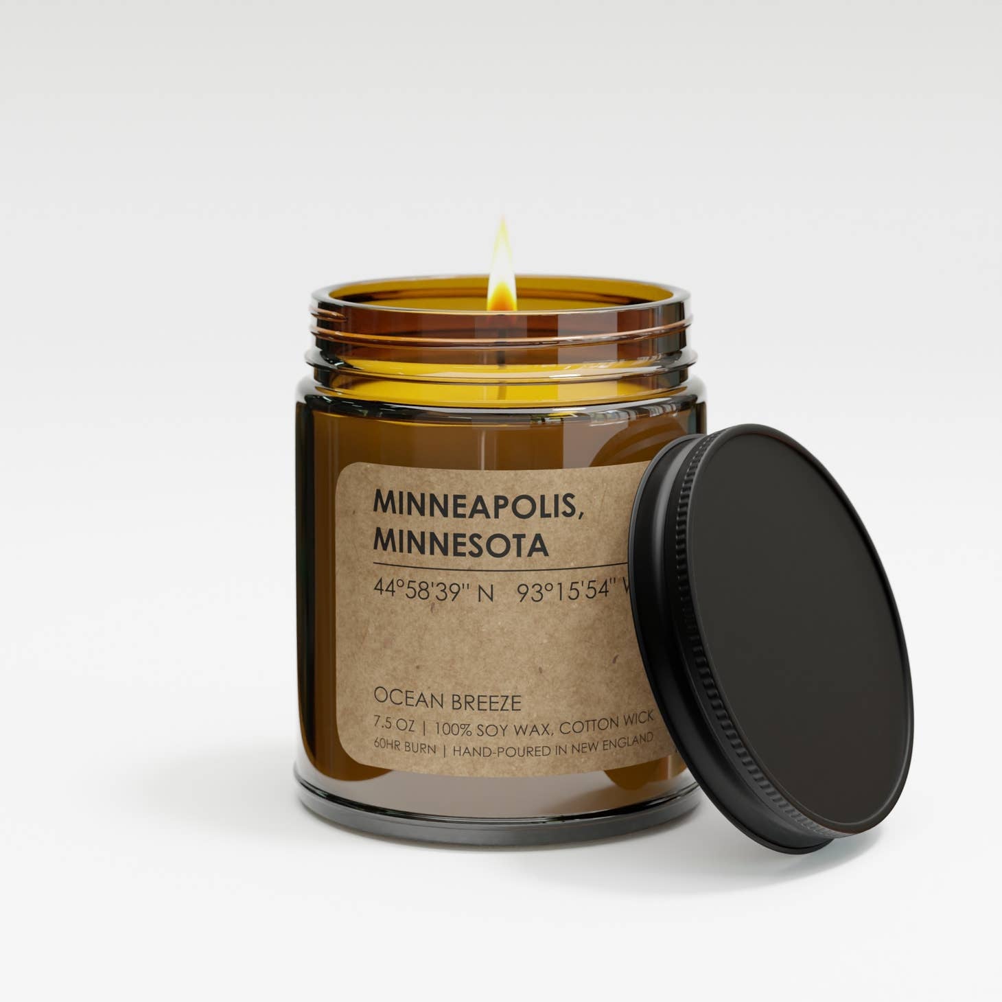 Well Told, Minneapolis MN Map Candle Jar